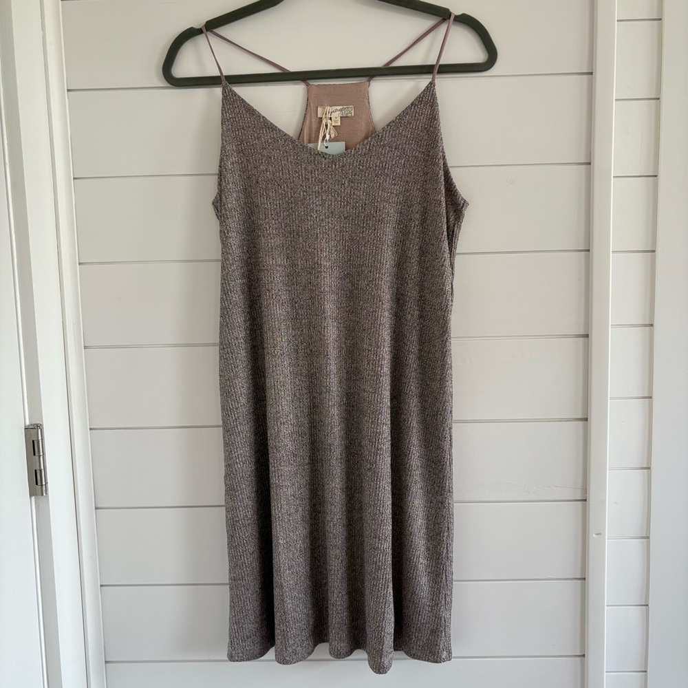 Silver and pink Halter Dress